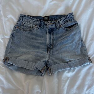 BDG Light Wash Denim Roll-Up Women's Shorts